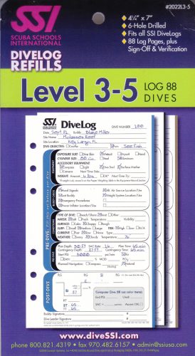 Divelog Refills Level 3-5
