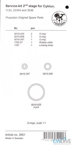 Poseidon 2nd. Stage Service Kit