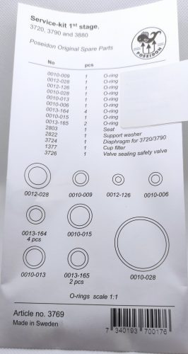 Service kit 1st stage 3720,3790,3880