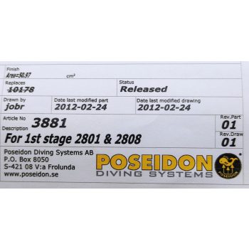 Service kit 1st stage 2801,2808