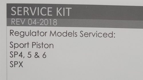 Oceanic SP4-6 1st stage Service kit