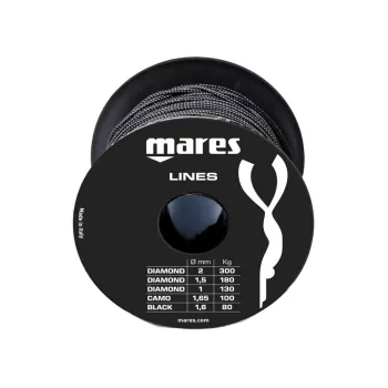 Mares Dyneema® Line black 1.6mm 50m