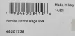82X INT/DIN 1st Stage Service Kit