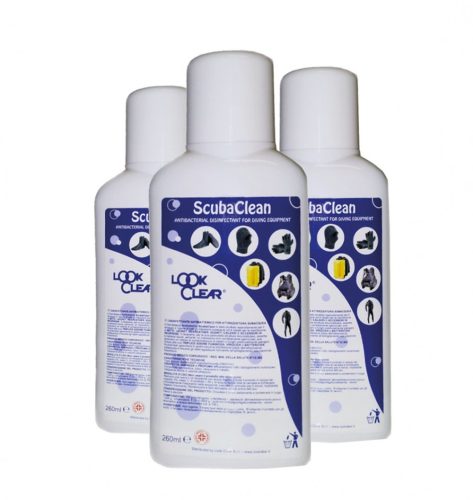 Look Clear ScubaClean - Scuba Gear Sanitizer 3x260ml