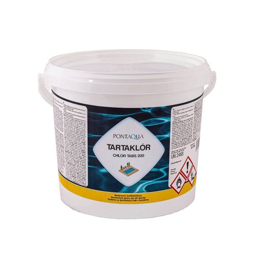 Tartachlor is a slow-dissolving 200 g chlorine tablet