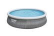Bestway MARBELLA rattan-effect inflatable flange, soft-wall pool set 457x 107 cm