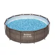 Bestway MYKONOS LUX with sand filter water pump, rattan effect, metal frame pool set 366 x 100 cm