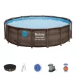 Bestway BORA BORA rattan-effect metal frame pool set 549 x 122 cm