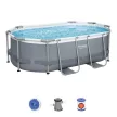 Bestway VANILLA Oval metal frame pool set 305x200x84 cm