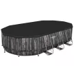 Bestway ESPIRITU wood effect oval metal frame swimming pool set 610 x 366 x 122 cm
