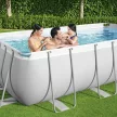 Bestway GRADO Szögletes fémvázas medence szett 412 cm x 201 cm x 122 cm