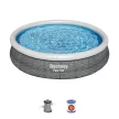 Bestway BELVEDERE Rattan Effect Inflatable Rim Pool Set 366 cm x76 cm