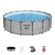 Bestway MONTEGO stone effect metal frame pool set 488 cm x 122 cm