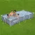 Bestway Turqouise Bay square metal frame pool set 366 X 201cm