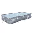 Bestway Turqouise Bay square metal frame pool set 366 X 201cm
