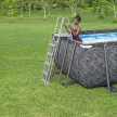 Bestway Malaga square metal frame APX 365 pool set 549 x 274 x 132 cm