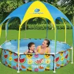 Bestway Panama Metal Frame Children's Pool with Shade 244 x 51 cm