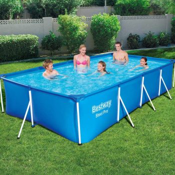   Bestway FLORIDA rectangular metal frame pool set 400 x 211 x 81 cm