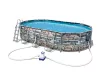 Bestway KORZIKA Comfort Jet oval metal frame pool set 610 x 366 x 122 cm