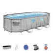 Bestway Power Steel Swim Vistar SUMATRA Oval metal frame pool set with window 549 x 274 x 122 cm