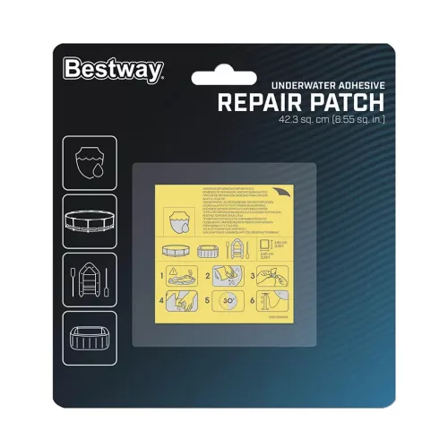 Bestway vízalatti javító folt 6,5 x 6,5 cm