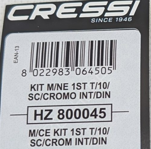 Cressi T10 1st Stage Service Kit