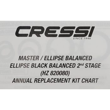 Cressi Ellipse/Master Balanced 2nd stage kit