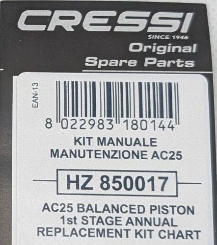 Cressi AC25 1st Stage Service Kit