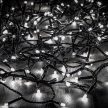 Crystalline extendable LED string light 4.0m with 50 COOL WHITE LEDs, black cable