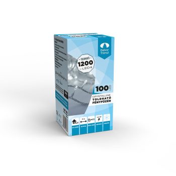   Crystalline toldható LED fényfüzér, 8 m, 100 db HIDEG FEHÉR LED, átlátszó kábel