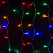 Crystalline extendable LED light curtain, 1.2x1.2m, 144 MULTI LEDs, transparent cable