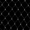 Crystalline extendable LED light net, 2x1m, 96 COOL WHITE LEDs, transparent cable