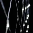 Crystalline extendable LED light net, 2x1m, 96 COOL WHITE LEDs, transparent cable