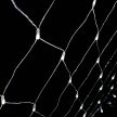 Crystalline extendable LED light net, 2x1m, 96 COOL WHITE LEDs, transparent cable