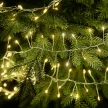 Fairy light garland, silver cable, warm white, 700 LEDs, 7 meters