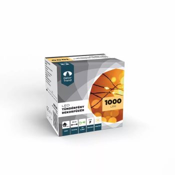   Dekortrend Tündérfény dekorfüzér 1000 LED meleg fehér, zöld kábel
