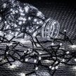 Dekortrend Basic 80 LED string lights with timer function, battery-powered, cold white