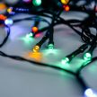 Dekortrend Basic 80 LED string lights with timer function, battery-powered, colorful