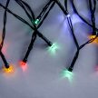 Dekortrend Basic 80 LED string lights with timer function, battery-powered, colorful