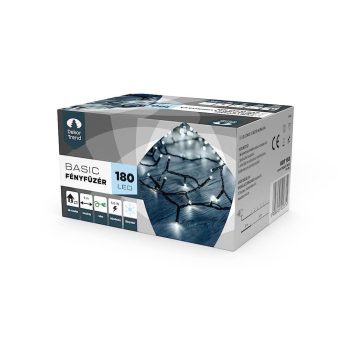   Dekortrend Outdoor LED String Lights with 180 COOL WHITE LEDs