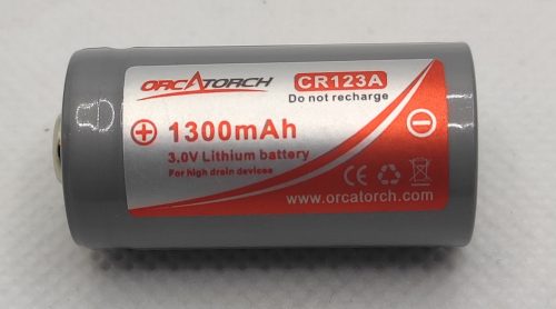 Orca Torch CR123 Lithium Photo battery
