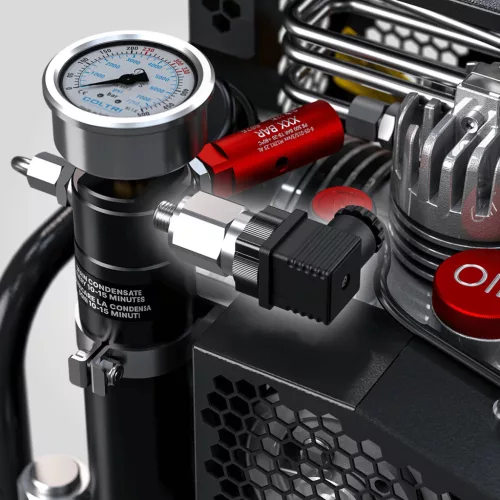 Autostop for portable compressors
