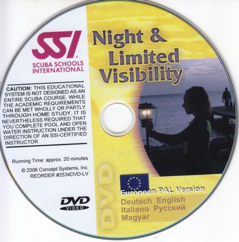 SSI Night & Limited Visibility DVD - GER, ENG, ITA, RUS, HUN, 