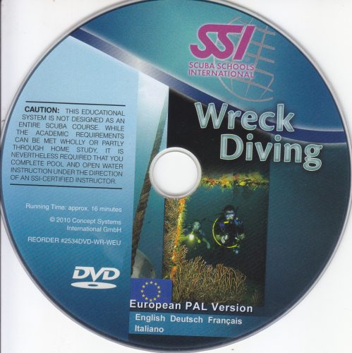 SSI Wreck Diving DVD - ENG, GER, FRA, ITA,