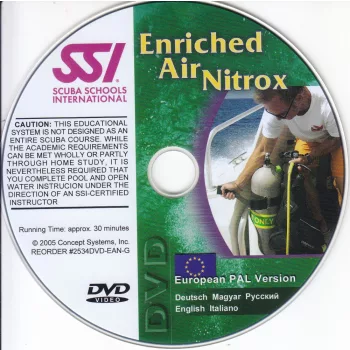 SSI Enriched Air Nitrox DVD - GER, HUN, RUS, ENG, ITA,