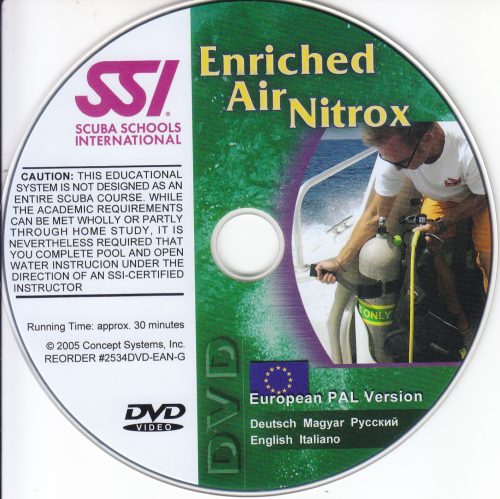 SSI Enriched Air Nitrox DVD - GER, HUN, RUS, ENG, ITA,