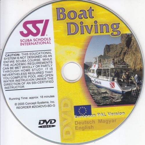 SSI Boat Diving DVD - GER, HUN, ENG, 