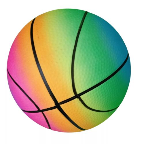 Rainbow ball with black stripes 12cm