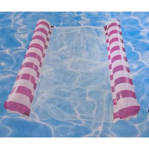 Top Haus Mesh mat striped 130x130cm pink