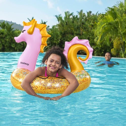 BESTWAY Shiny Seahorse Float 115 cm x 104 cm